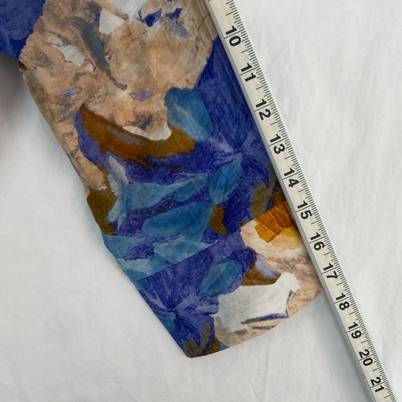 NEW Papa Watercolour Button Up Top with Pockets 3/4 Sleeve - Picture 11 of 12